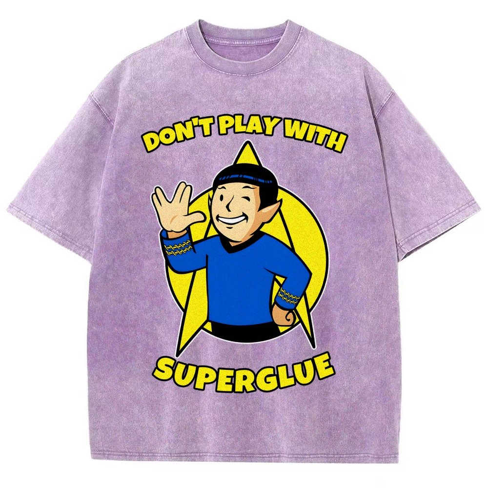 Don't Play With Superglue Vintage Distressed T-shirt