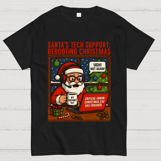 Santa's Tech Support  Geek T-Shirt