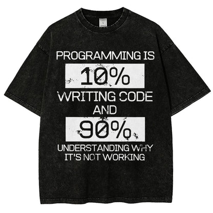 Funny Gift Programmer Computer Vintage Distressed T-shirt