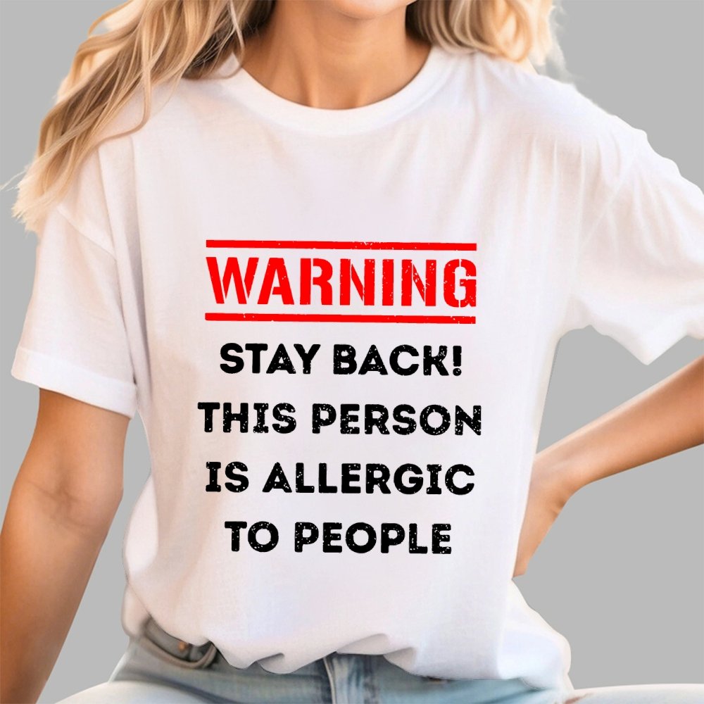 Allergic To People Geek T-Shirt