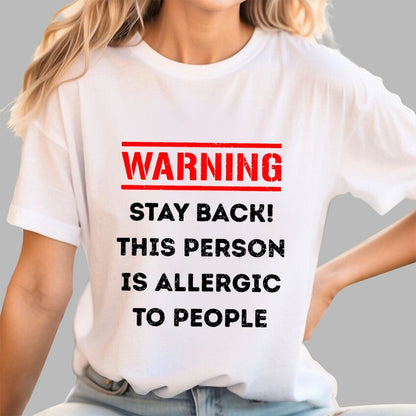 Allergic To People Geek T-Shirt