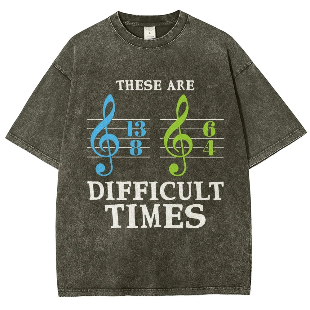These Are Difficult Times Vintage Distressed T-shirt