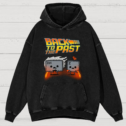 Back To The Past Vintage Distressed Hoodie