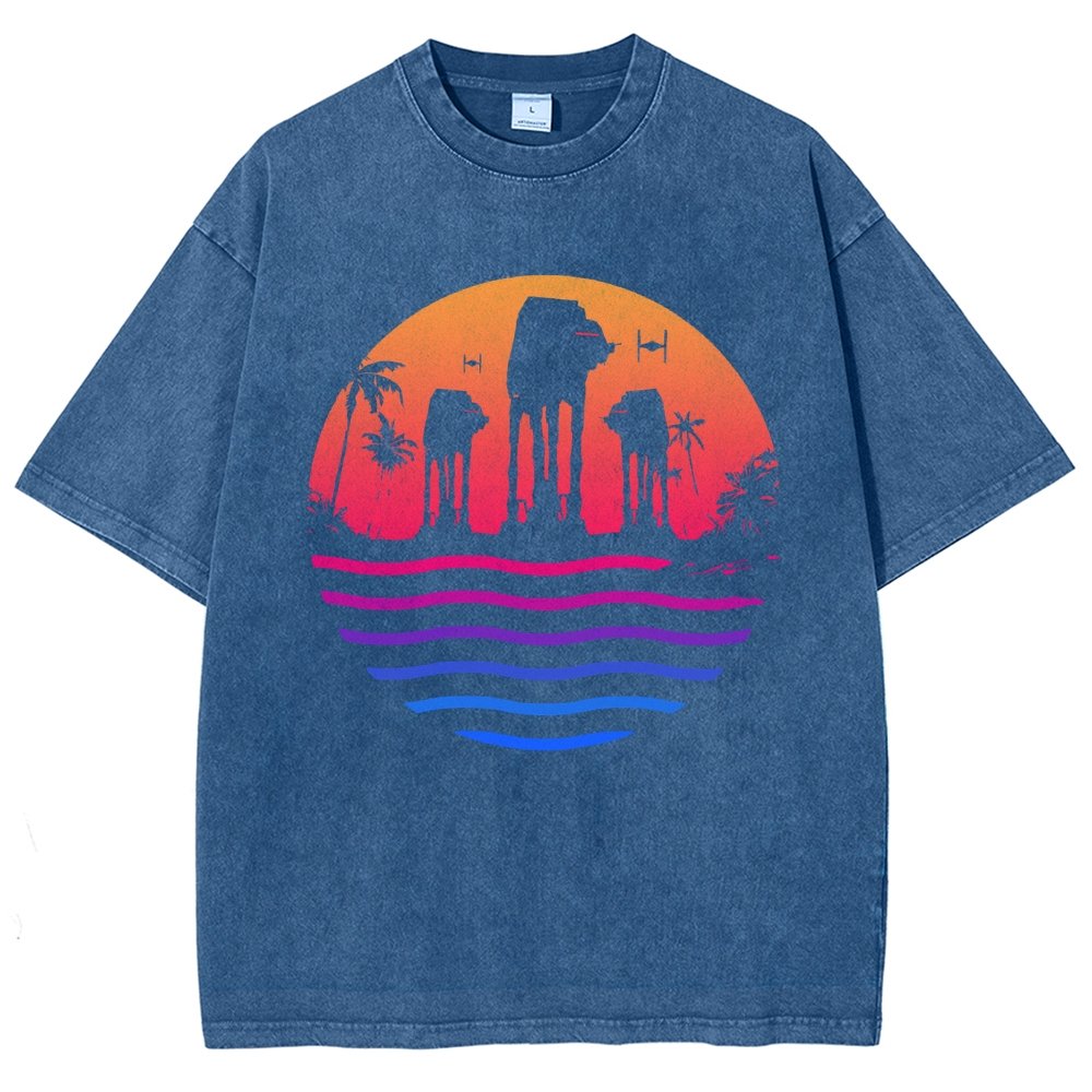Escape The Summer Vintage Distressed T-shirt