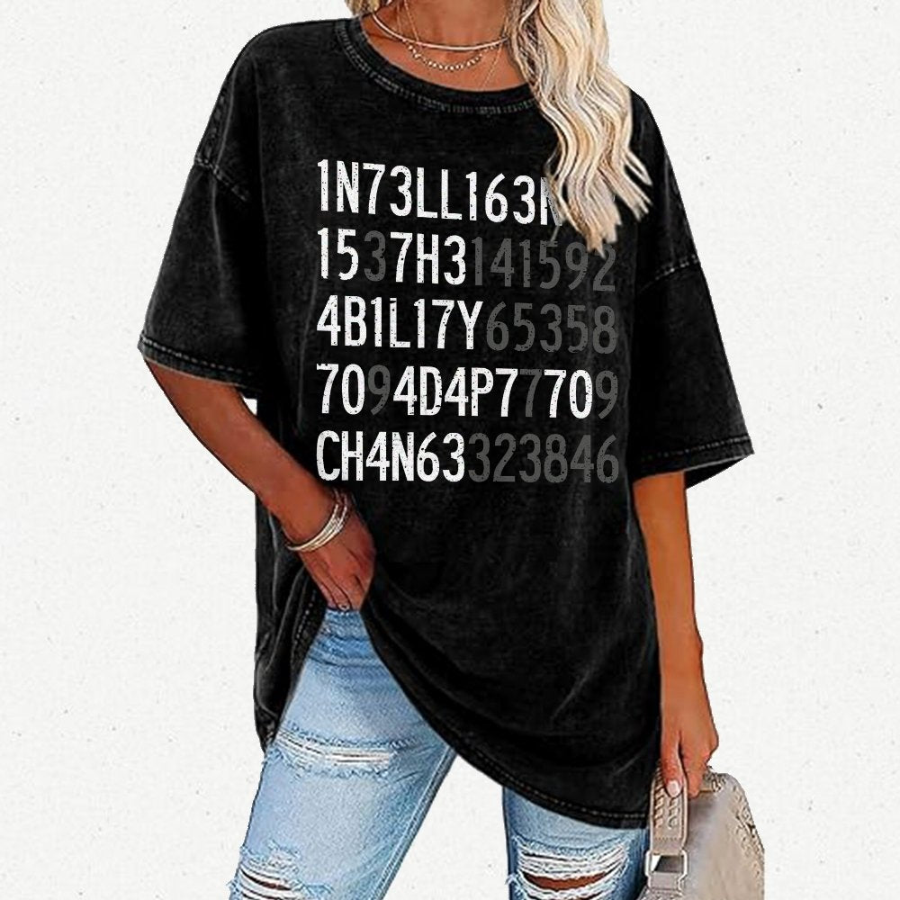 Intelligence Vintage Distressed T-shirt