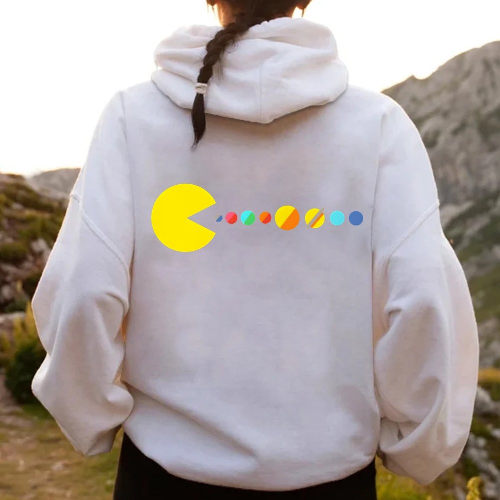Mister Universe Printed Back Unisex Cotton Hoodie