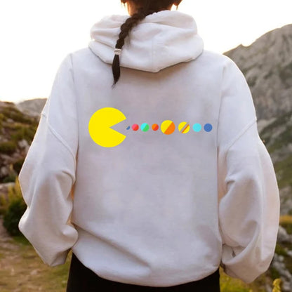 Mister Universe Printed Back Unisex Cotton Hoodie