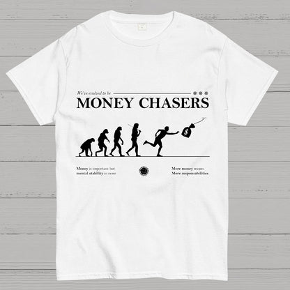 Evolution For Money Complete Design Positive Geek T-Shirt