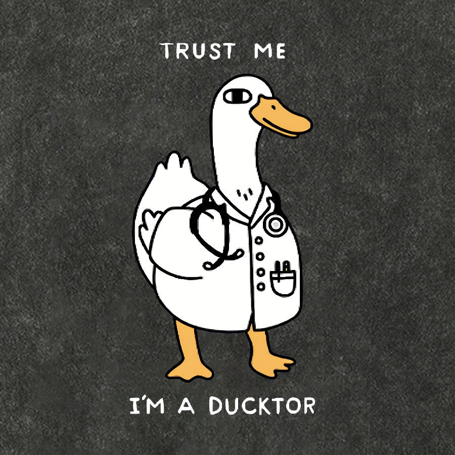 Trust Me I'm a Ducktor Vintage Distressed T-shirt
