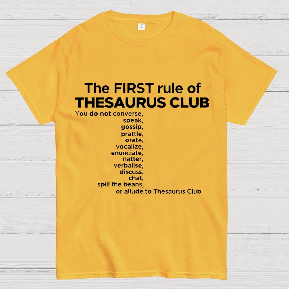 Thesaurus Club Confidential Geek T-Shirt