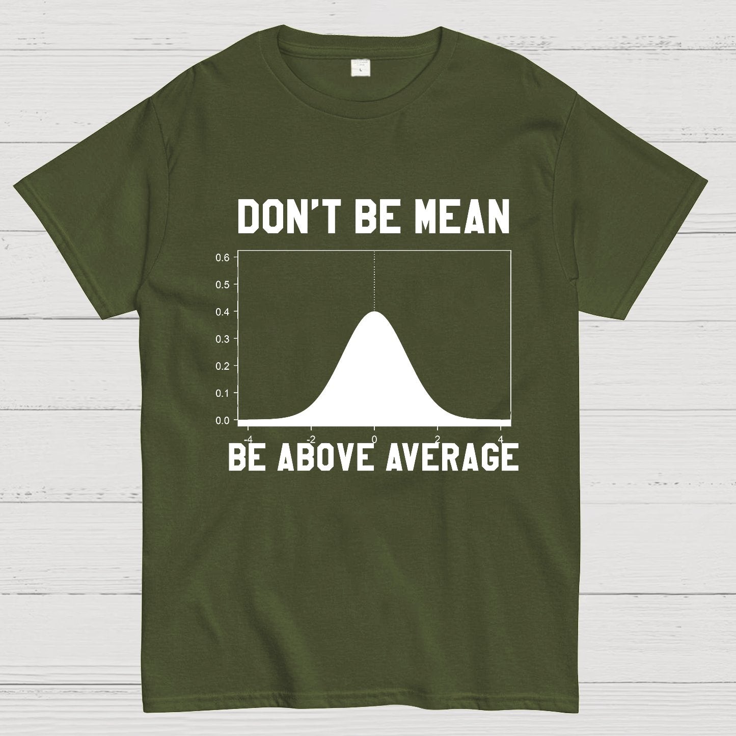 Nerdy Don't Be Mean Be Above Average Science Geek T-Shirt