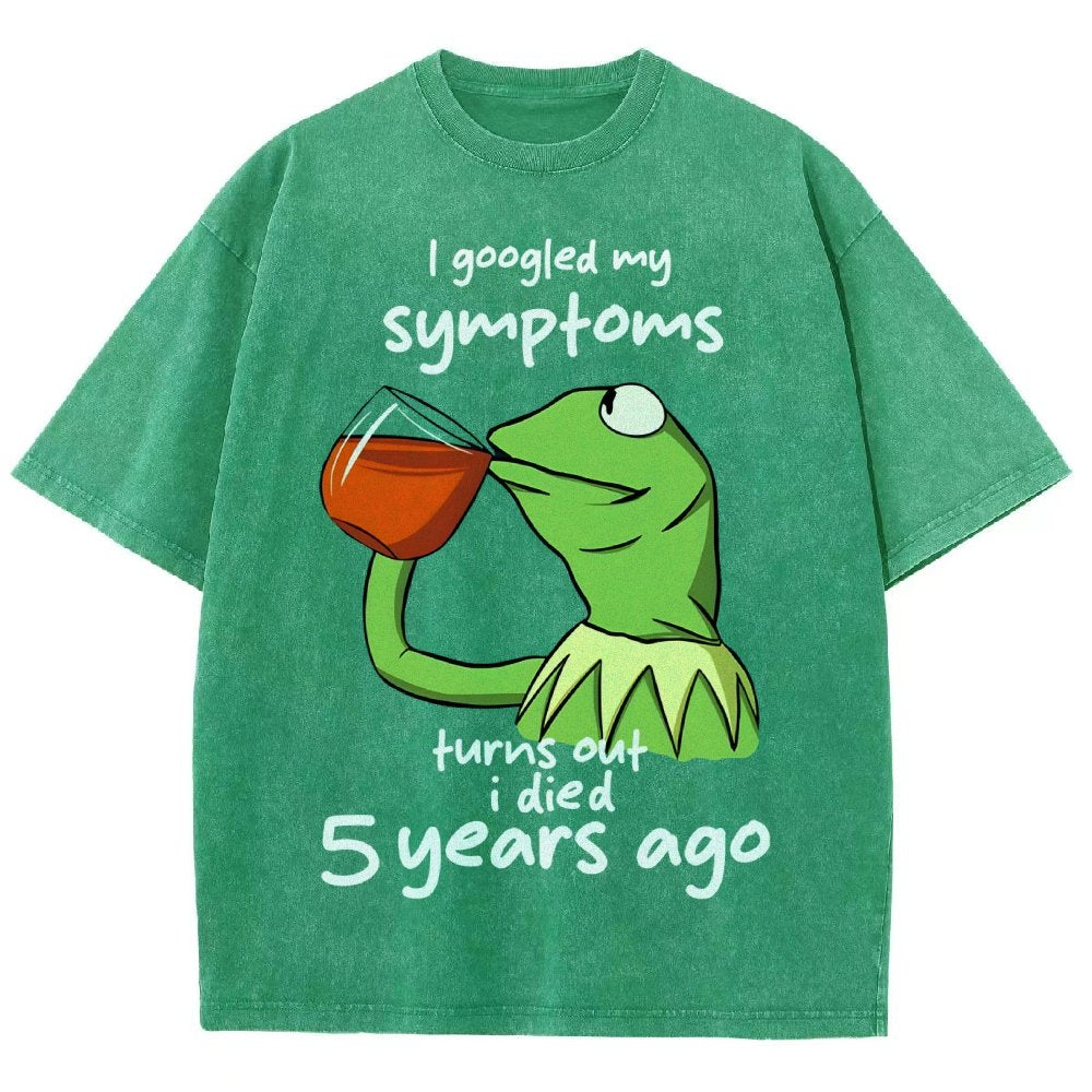 Goolged Symptoms Vintage Distressed T-shirt