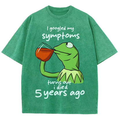 Goolged Symptoms Vintage Distressed T-shirt