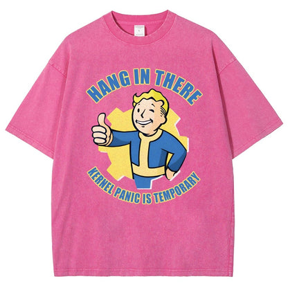 Hang in there - Kernel Panic is temporary Vintage Distressed T-shirt