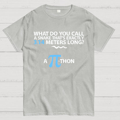Funny Math Humor Snake Reptile 3.14 Pi Students Kids Geek T-Shirt
