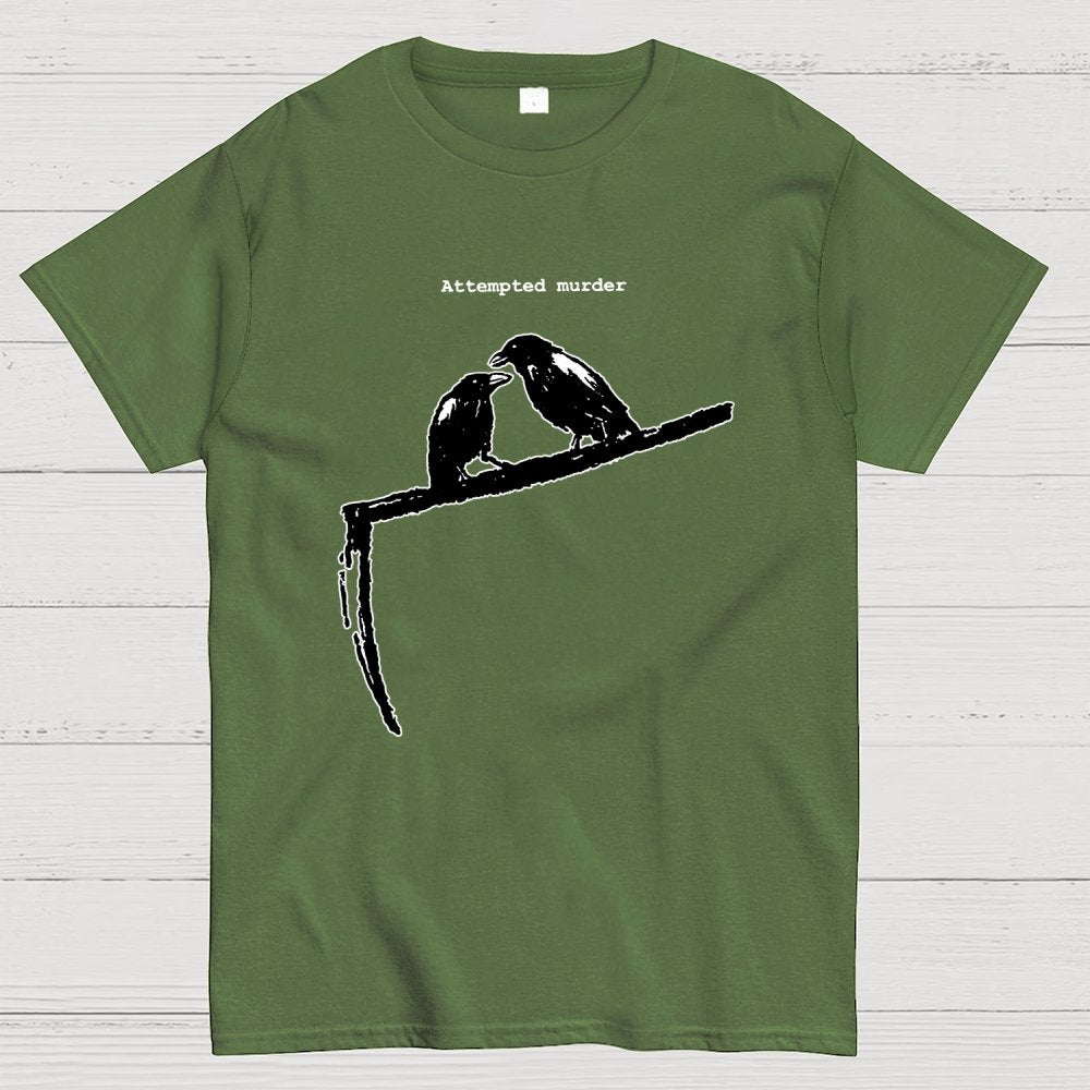 Crow Scythe Attempted Murder Geek T-Shirt