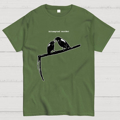 Crow Scythe Attempted Murder Geek T-Shirt