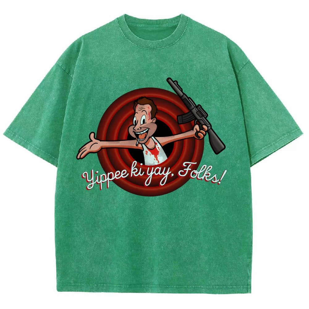 Yippee ki yay. folks! Vintage Distressed T-shirt