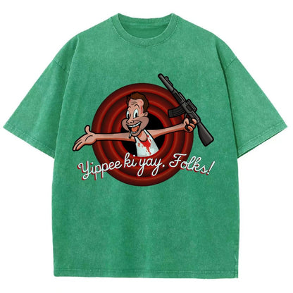 Yippee ki yay. folks! Vintage Distressed T-shirt