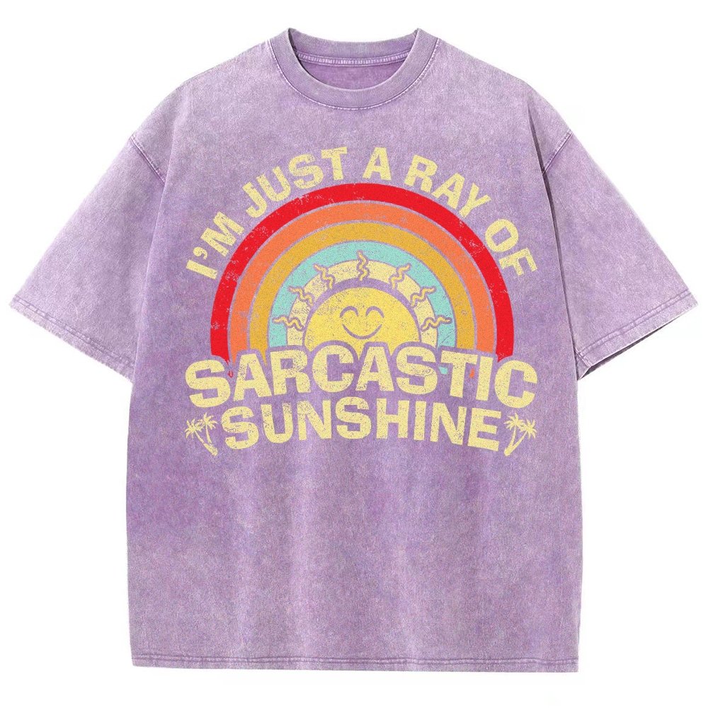I'm Just A Ray Of Sarcastic Sunshine Funny Vintage Distressed T-shirt