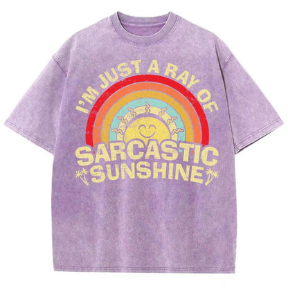 I'm Just A Ray Of Sarcastic Sunshine Funny Vintage Distressed T-shirt