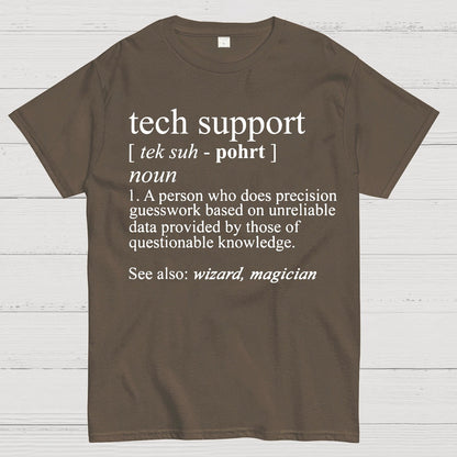Tech Support Funny IT funnArt Design Happy Apparel Essential Inspiration Joy Mood Geek T-Shirt