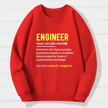 Engineer Definition Geek Cotton Sweatshirt