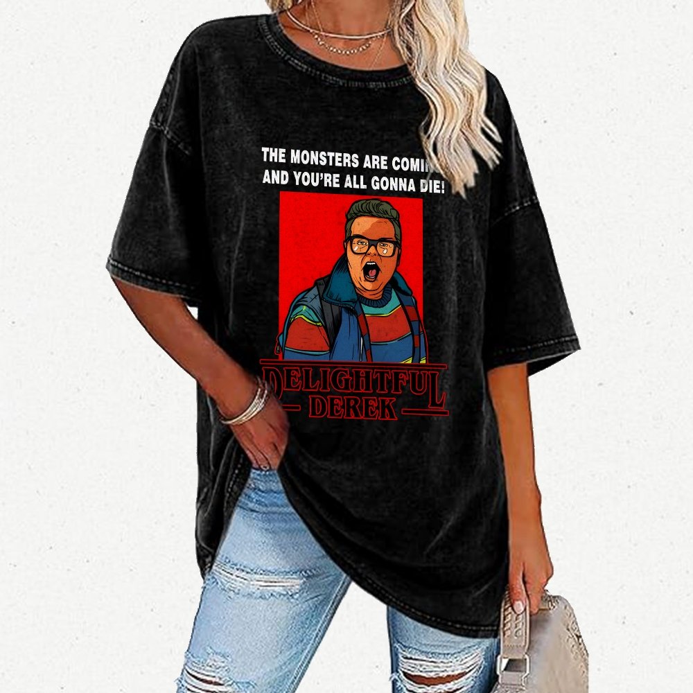 Delightful Hero Vintage Distressed T-shirt