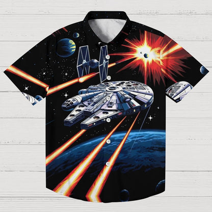 Cosmic Battle Geek Hawaiian Shirt
