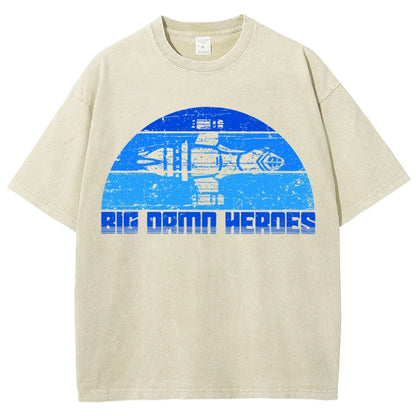 Big Damn Vintage Heroes Vintage Distressed T-shirt