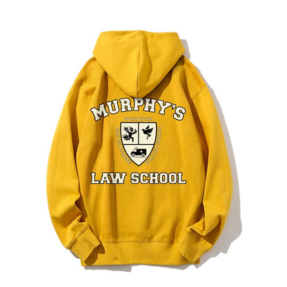 Murphy's Law School  Academic Printed Back Unisex Cotton Hoodie