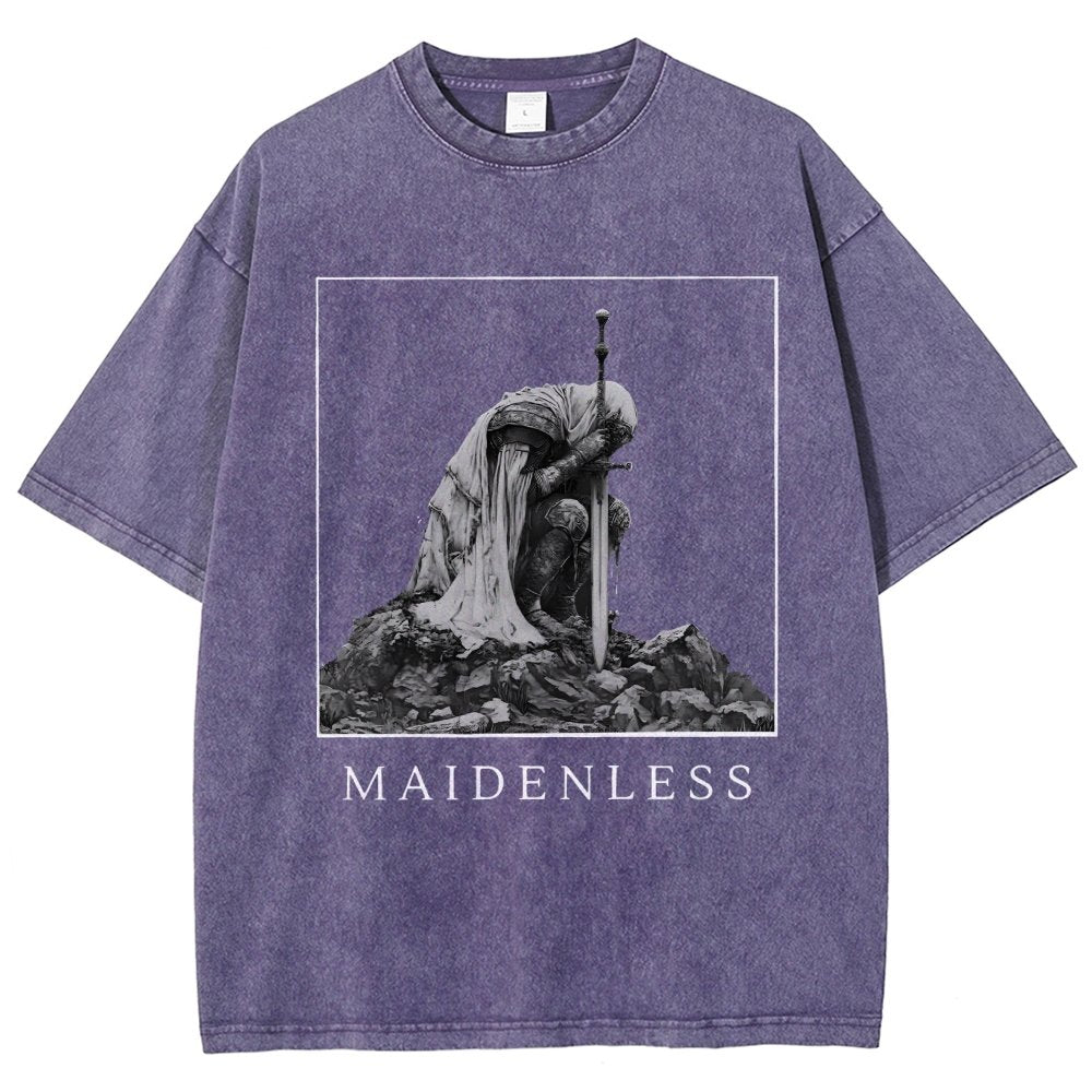 Maidenless Vintage Distressed T-shirt