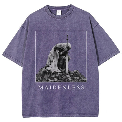 Maidenless Vintage Distressed T-shirt