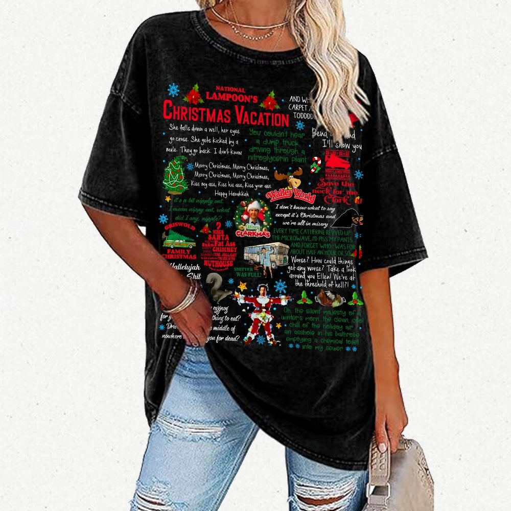 Holiday Vacation Quote Vintage Distressed T-shirt