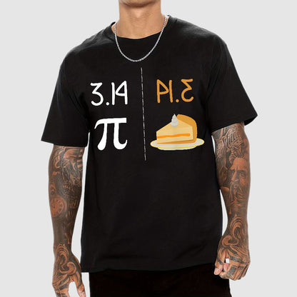 Funny PI Mirror Image Of 3.14 Is PIE Geek T-Shirt