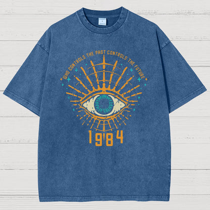 1984 George Orwell Control The Future Vintage Distressed T-shirt