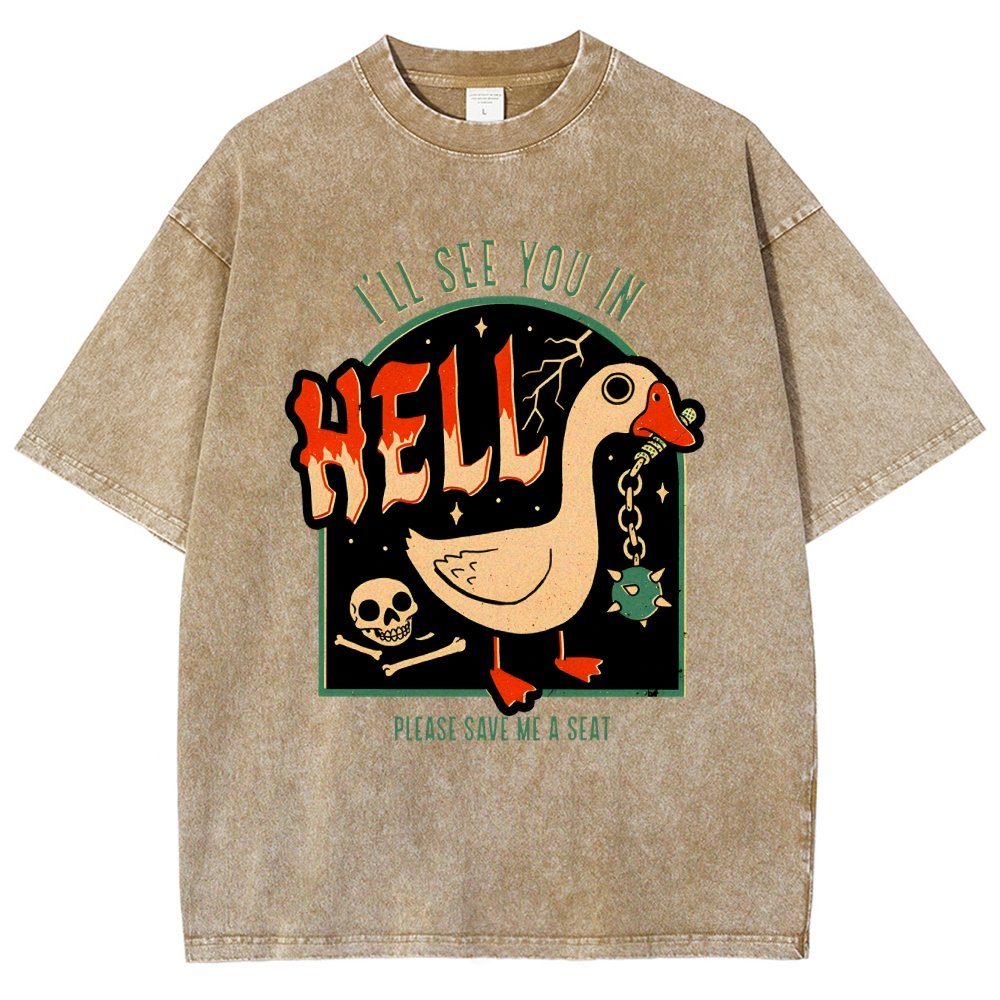 Goose Warning Vintage Distressed T-shirt