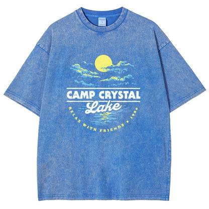 Camp Silver Pine 1980 Vintage Distressed T-shirt