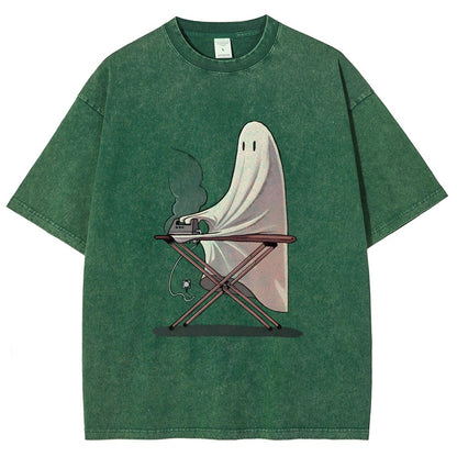Self-Ironing Vintage Distressed T-shirt