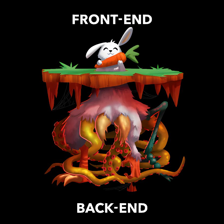 Front-End - Back-End Geek T-Shirt