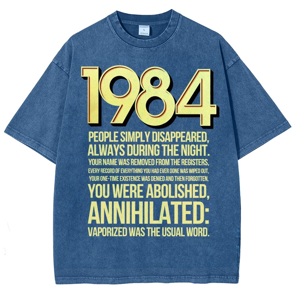 1984-Evaporation-Satire Vintage Distressed T-shirt