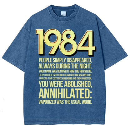 1984-Evaporation-Satire Vintage Distressed T-shirt