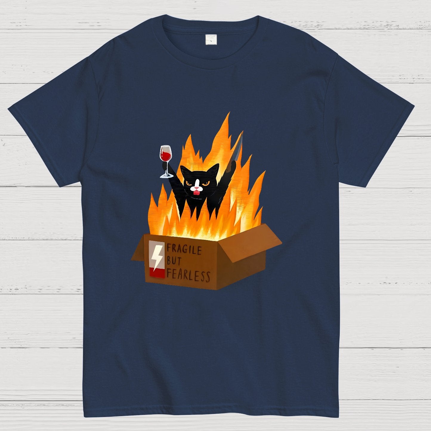 Fragile But Fearless Geek T-Shirt
