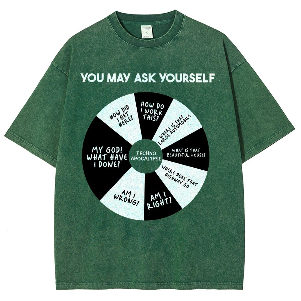 You May Ask Yourself Vintage Distressed T-shirt