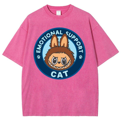 Emotional Support Cat Vintage Distressed T-shirt