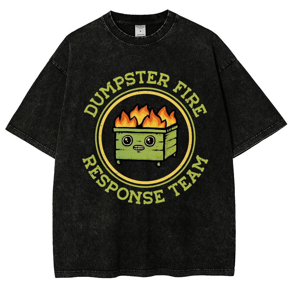 Dumpster Fire Response Team Vintage Distressed T-shirt