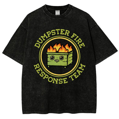 Dumpster Fire Response Team Vintage Distressed T-shirt
