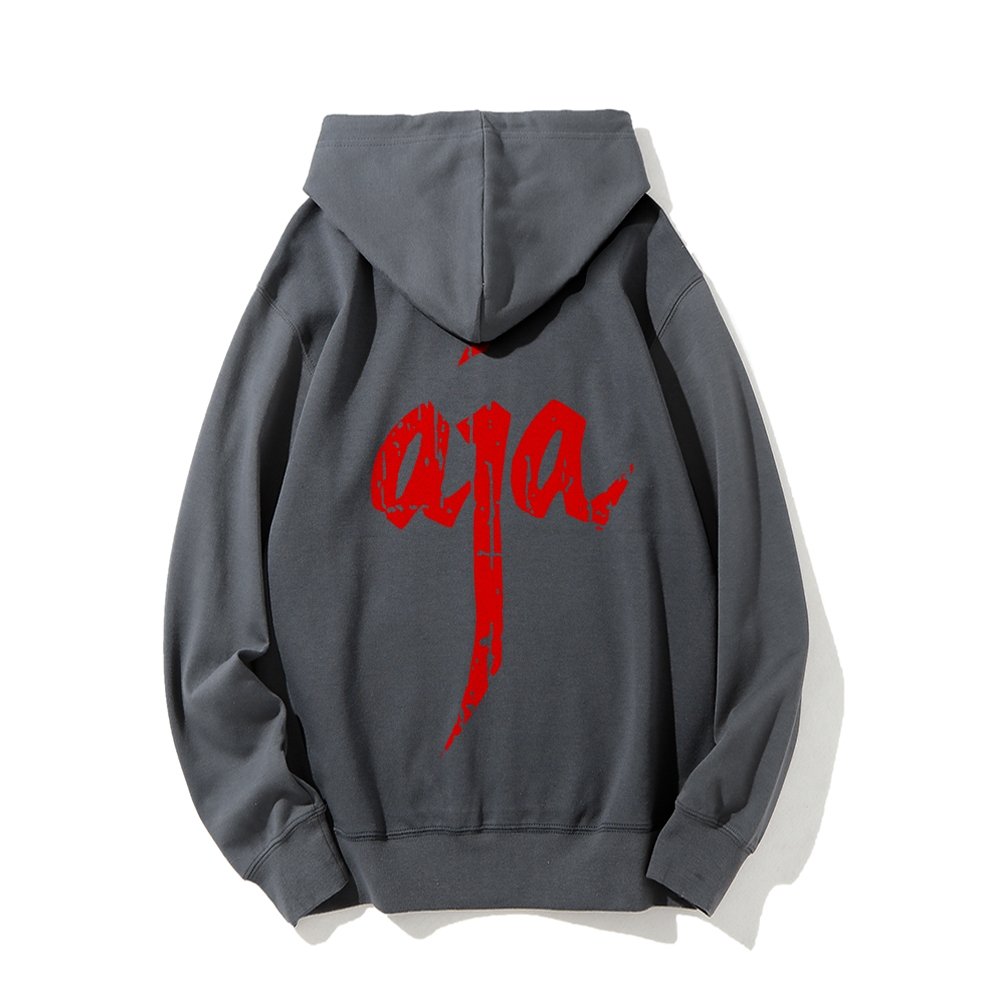 Aja Printed Back Unisex Cotton Hoodie