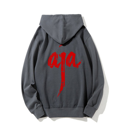 Aja Printed Back Unisex Cotton Hoodie