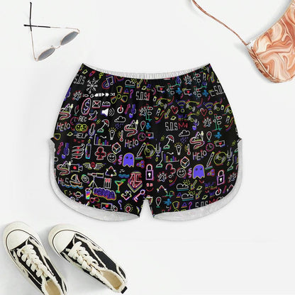 Science Game Doodle  Women's Geek Suspender Cami Set